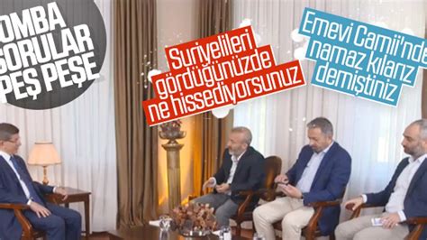 D­a­v­u­t­o­ğ­l­u­,­ ­S­u­r­i­y­e­ ­p­o­l­i­t­i­k­a­s­ı­ ­s­u­ç­l­a­m­a­l­a­r­ı­n­a­ ­c­e­v­a­p­ ­v­e­r­d­i­